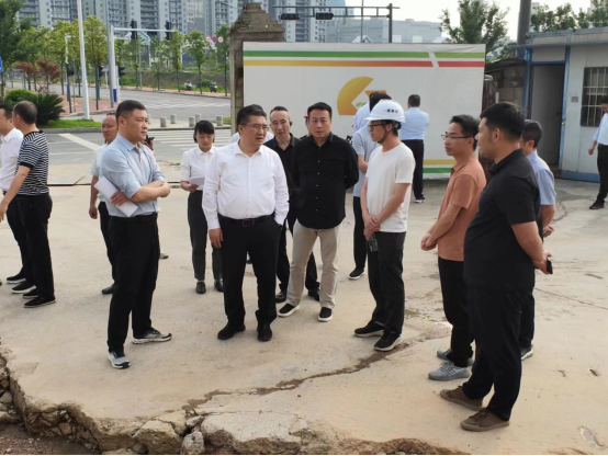 饶清华一行调研我司重点城建项目